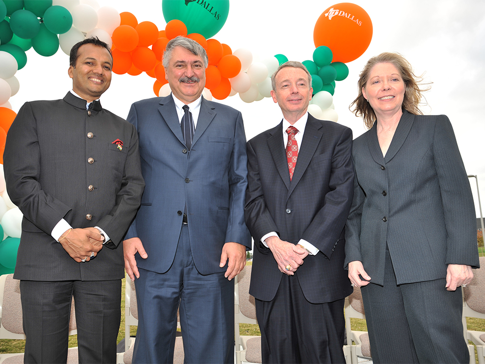 Photo of Naveen Jindal, Dean Pirkul and the Davidsons